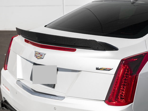 2016-2019 Cadillac ATS-V COUPE  | Wickerbill Trunk Spoiler Wing Carbon Fiber