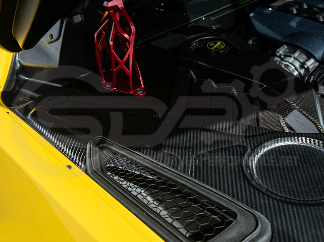 2025-Up Corvette C8 ZR1 | CARBON FIBER Engine Bay Trim Panel Cover Pair
