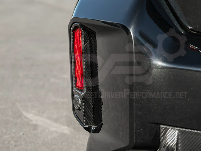2023-UP BMW G87 M2 | FACTORY STYLE CARBON FIBER REPLACEMENT REAR BUMPER REFLECTOR TRIM PAIR