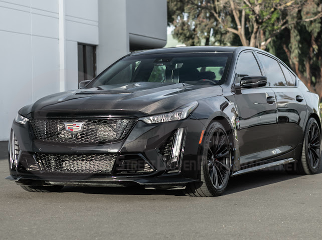 2022-2024 CADILLAC CT5-V BLACKWING SEDAN | FACTORY STYLE CARBON FIBER FRONT LIP SPLITTER GROUND EFFECTS