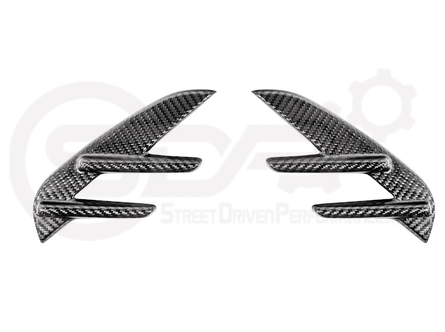 2021-UP BMW G82 G83 M4 | FACTORY REPLACEMENT CARBON FIBER SIDE FENDER VENT TRIM COVERS PAIR