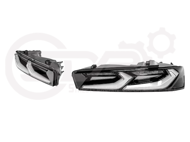 2016-2018 Chevrolet Camaro | C8 Style Sequential Signal LED Rear Taillights Pair (Clear / Red / Smoke Lens)