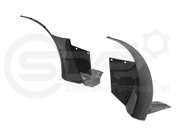 2005-2013 Corvette C6 Widebody | Carbon Fiber Front Fender Rear Splash Shield Pair