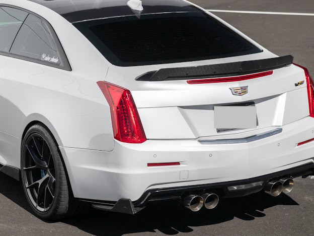 2016-2019 Cadillac ATS-V COUPE  | Wickerbill Trunk Spoiler Wing Carbon Fiber