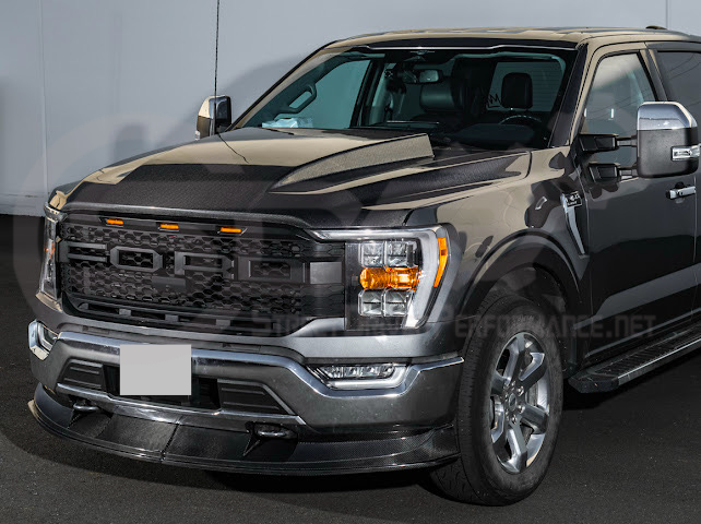 2021-Up Ford F-150 | SDP Performance CARBON FIBER 2Pcs Front Bumper Lip Splitter Ground Effects