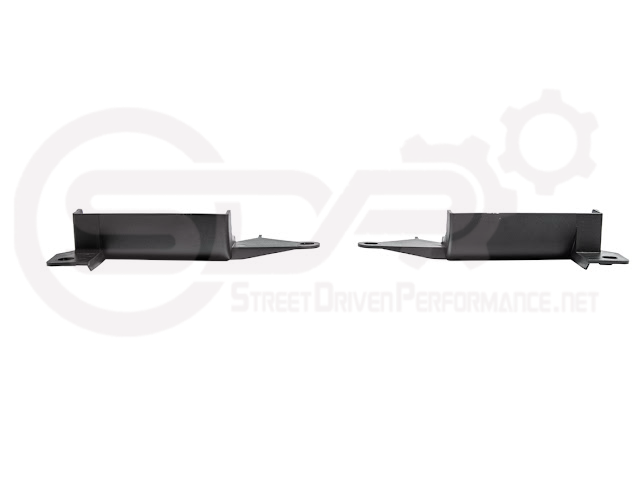 Pair of Street Driven Performance underbody air deflector cooling duct scoops for 2020-up Chevrolet Corvette C8 exterior trim.