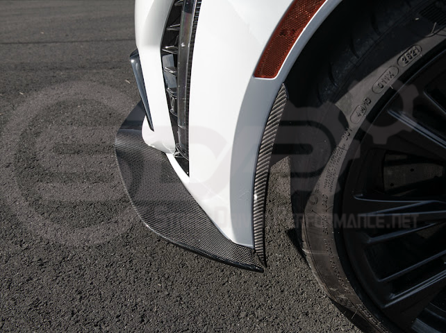 2022-2024 CADILLAC CT5-V BLACKWING SEDAN | CARBON FIBER FACTORY EXTENDED STYLE FRONT LIP SPLITTER GROUND EFFECTS
