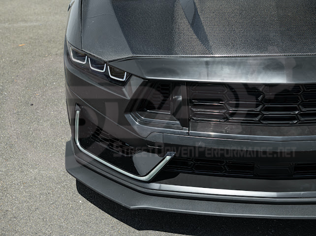 2024-Up For Mustang S650 Dark Horse Style Bumper | Side Intake LED Grille DRL Light Bar Pair