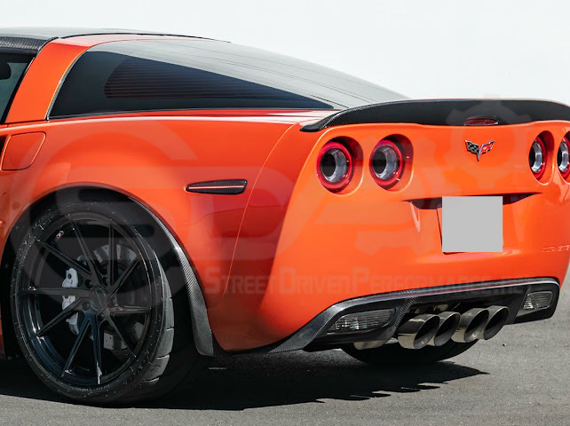 2005-2013 CHEVROLET CORVETTE C6 | SDP PERFORMANCE STYLE CARBON FIBER REAR TRUNK LID WING SPOILER