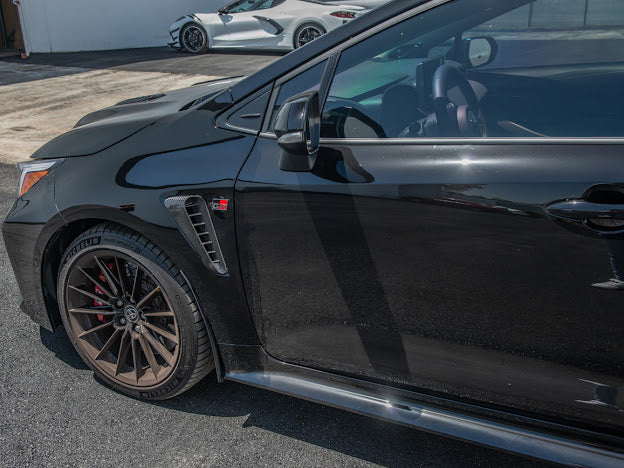 2023-UP TOYOTA GR COROLLA | FACTORY STYLE CARBON FIBER SIDE DOOR FENDER VENT TRIM REPLACEMENT (PAIR)