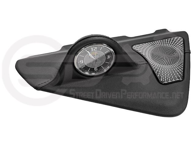 2020-Up Cadillac CT4 | Leather Dashboard Center Analog Clock & Speaker Pod (Fits all Models)