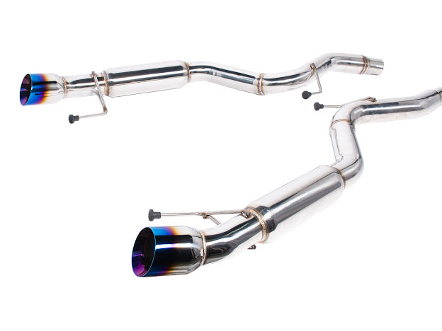 2015-2023 FORD MUSTANG MUFFLER AXLE BACK DUAL BURNT TIPS EXHAUST