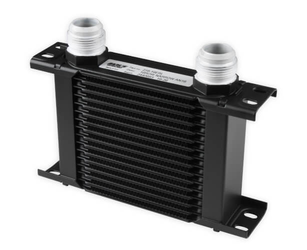 EARLS ULTRAPRO OIL COOLER - 16 ROW - NARROW - BLACK - 216-16ERL