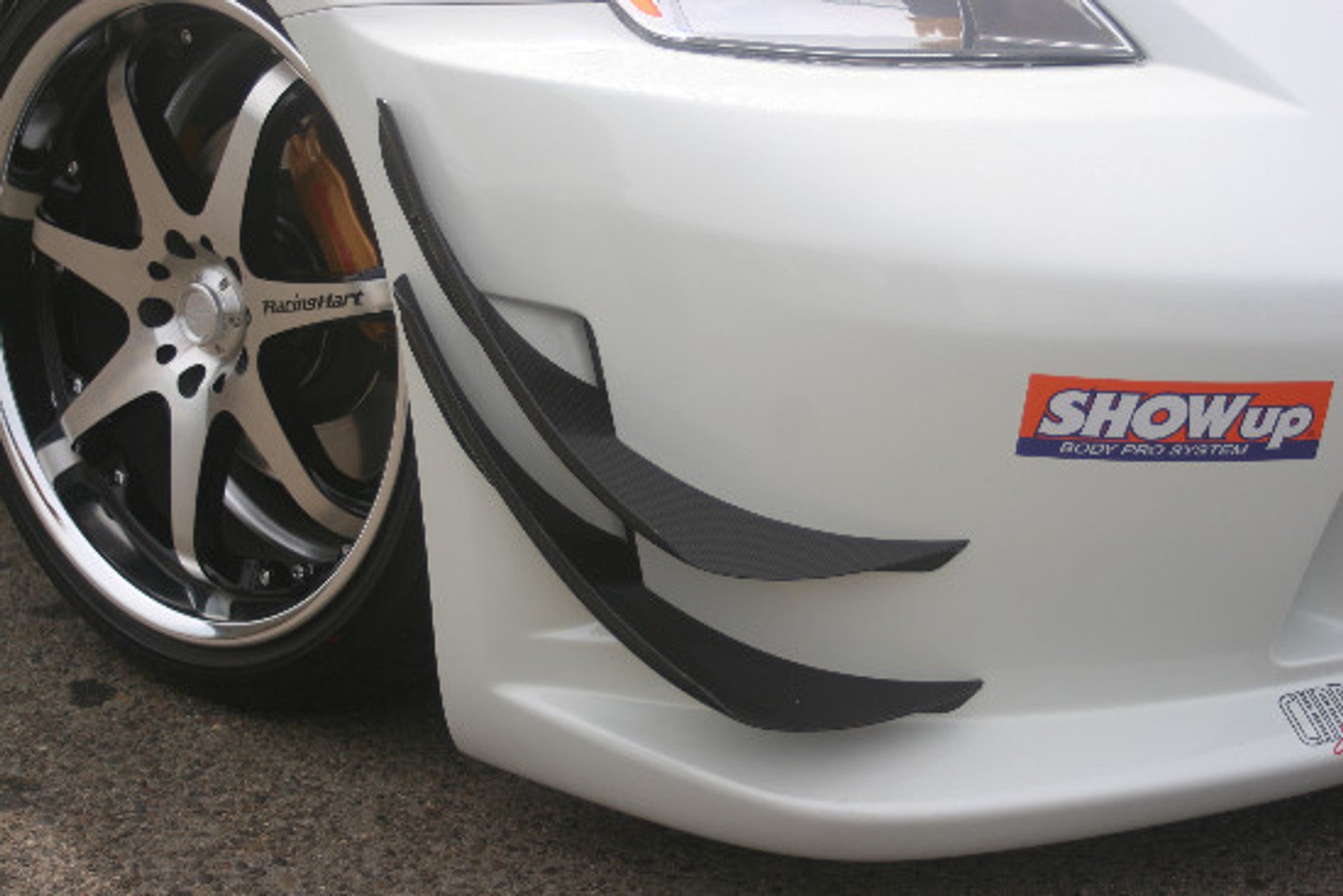 Charge Speed 2003-2008 Nissan 350Z Carbon Upper and Lower Canard Kit MADE ONLY FOR THE Charge Speed TYPE1 FRONT BUMPER