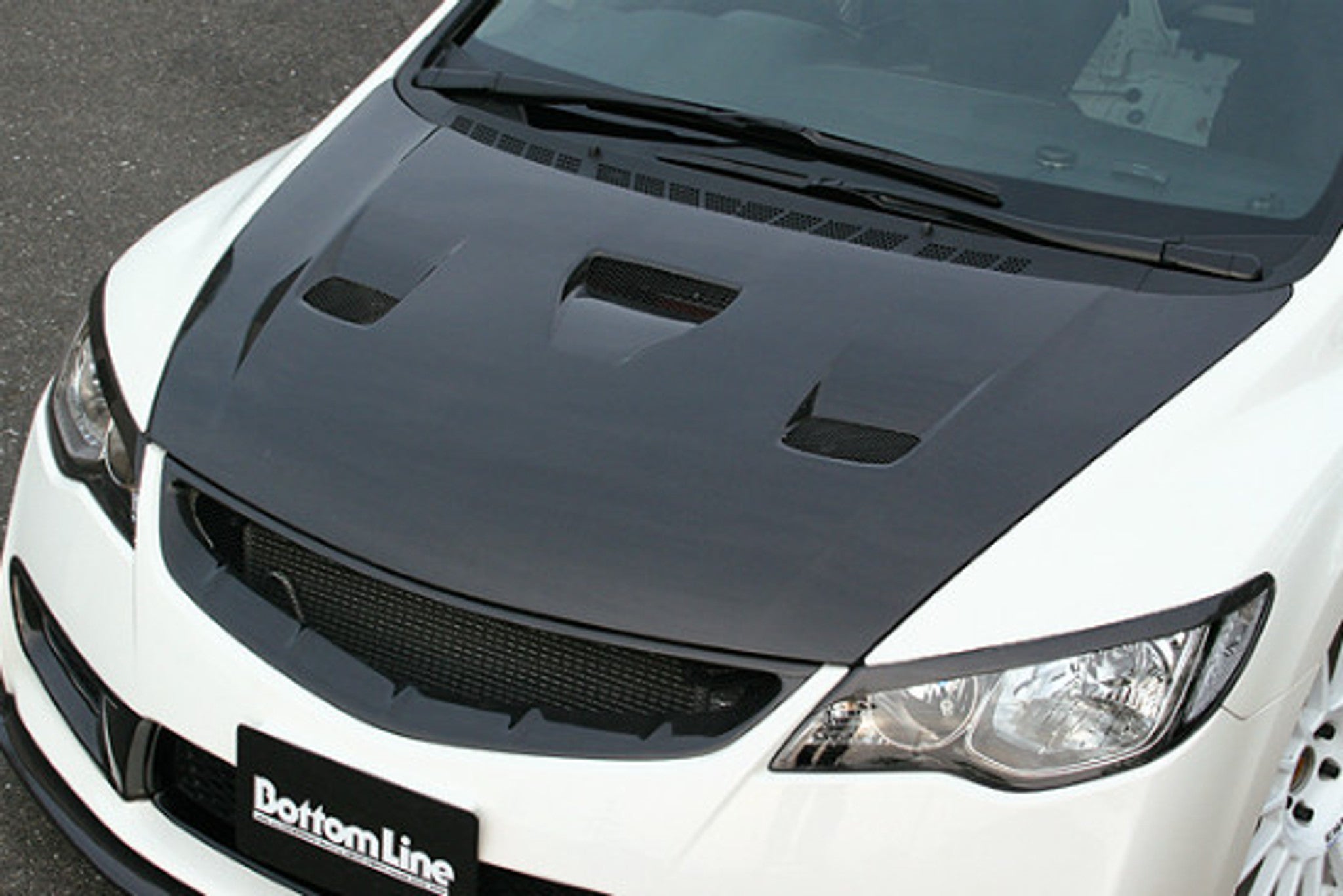 Charge Speed 2006-2010 Honda Civic FD2 Sedan JDM/ 2006-2010 Acura CSX Carbon Vented Hood