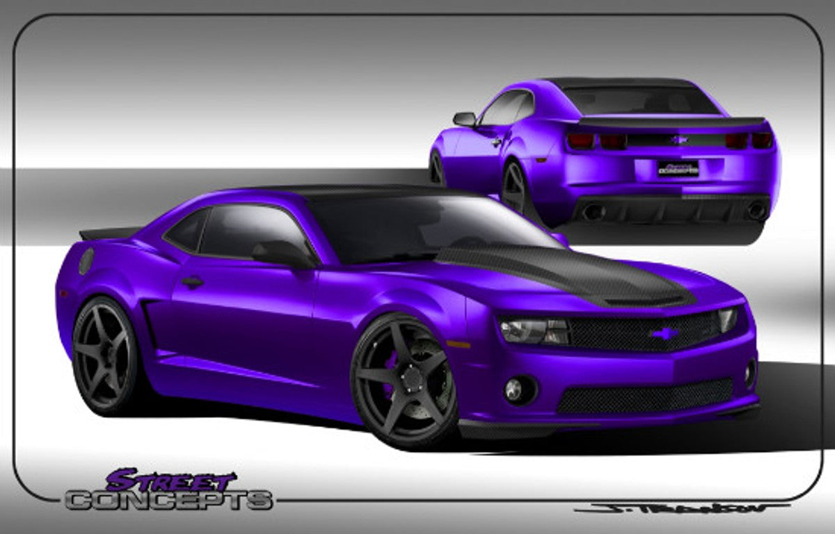 AC639FSC - Advan Design 2010-2013 Chevy Camaro SS Carbon Fiber Front Splitter