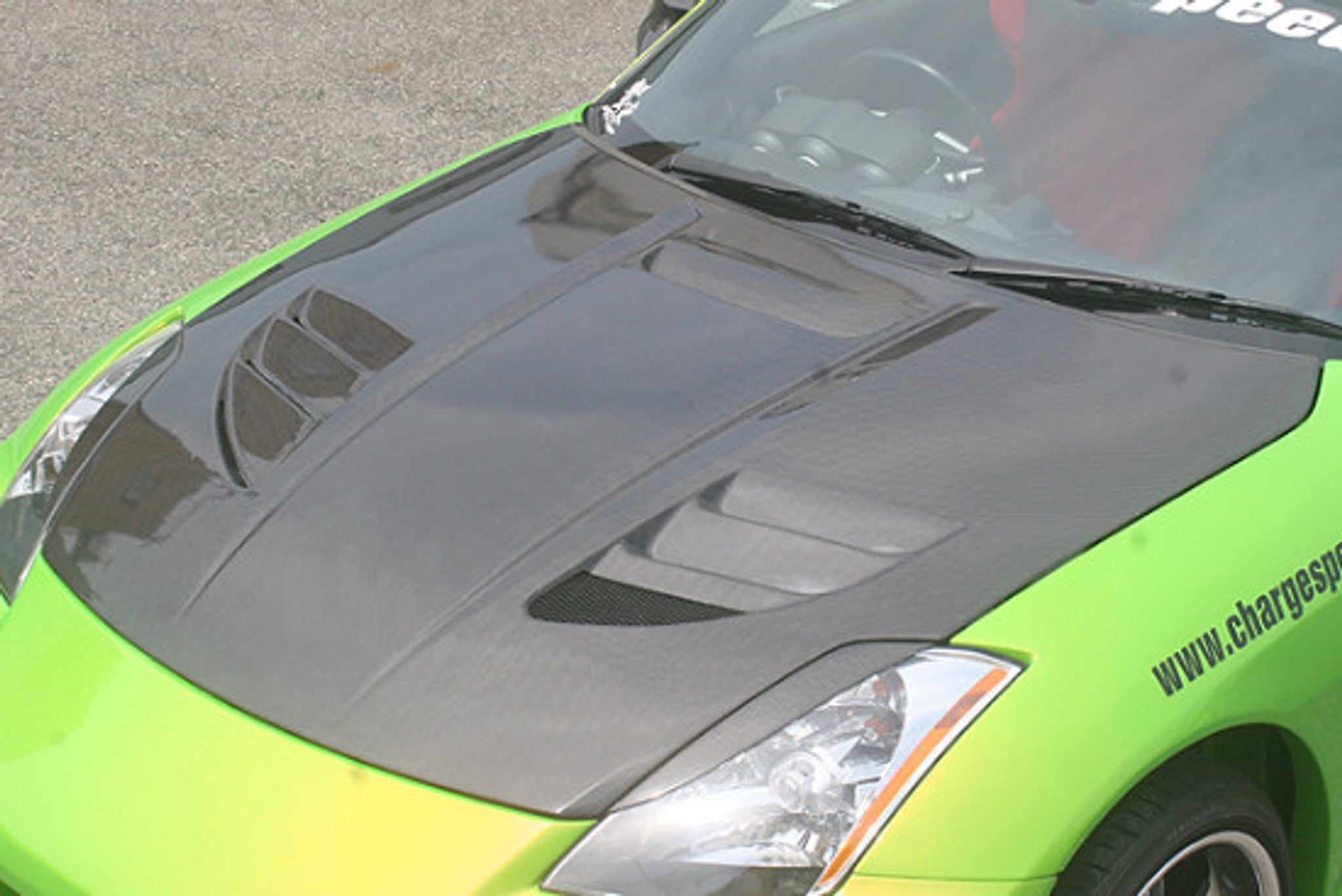Charge Speed 2003-2005 Nissan 350Z Vented FRP Hood