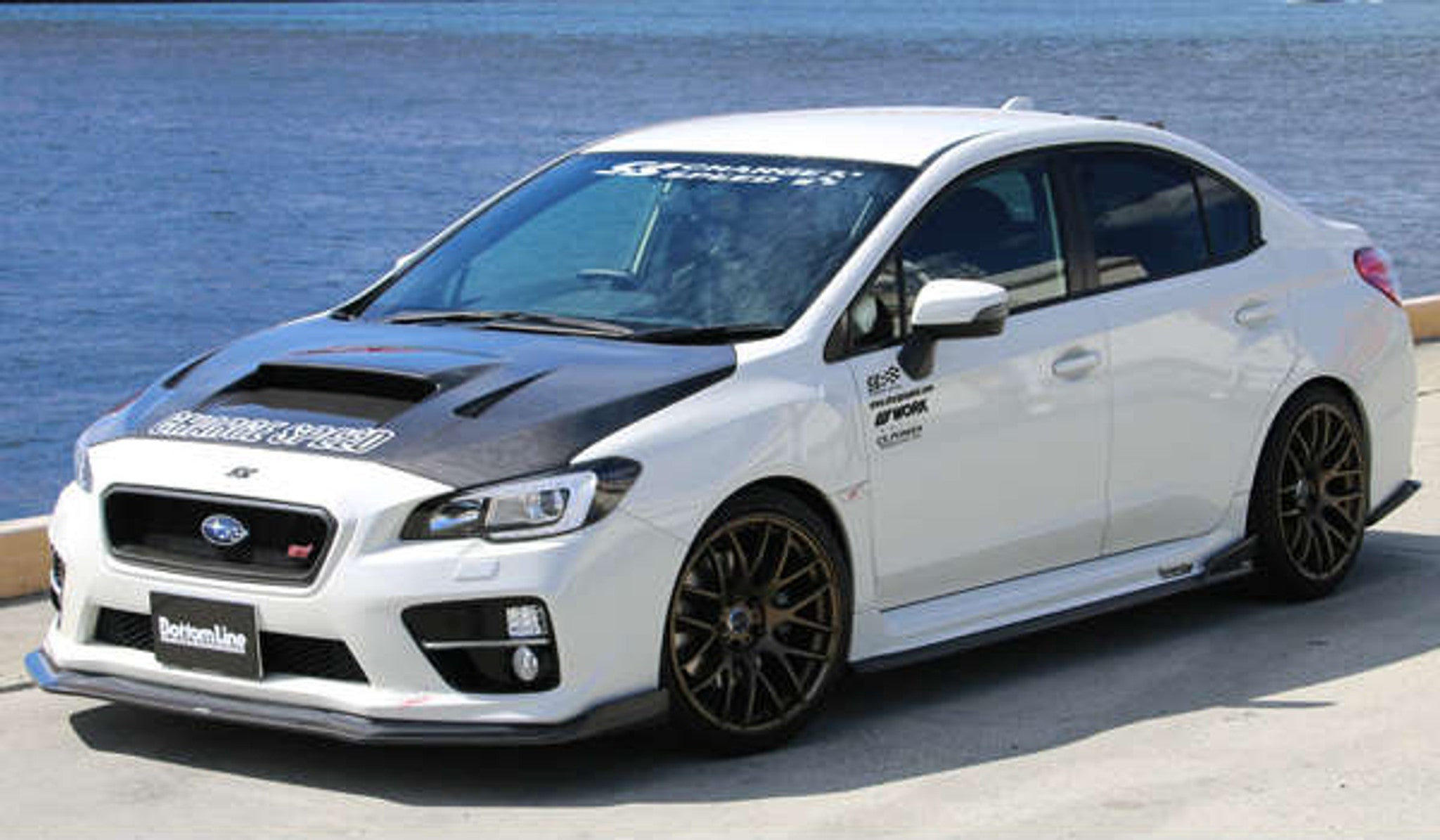 Charge Speed 2015-2017 Subaru WRX STi 4 Doors Sedan VA-B-C BottomLine Type 2 Carbon Full Lip Kit for STi