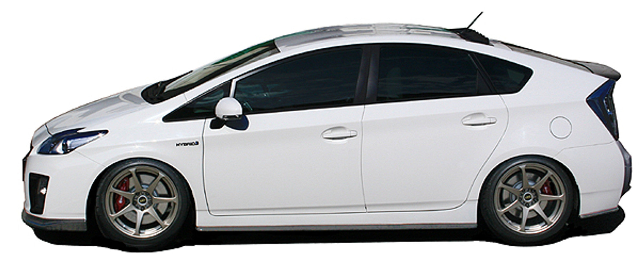 Charge Speed 2010-2015 Toyota Prius XW30 Bottom Line Side Skirts Carbon