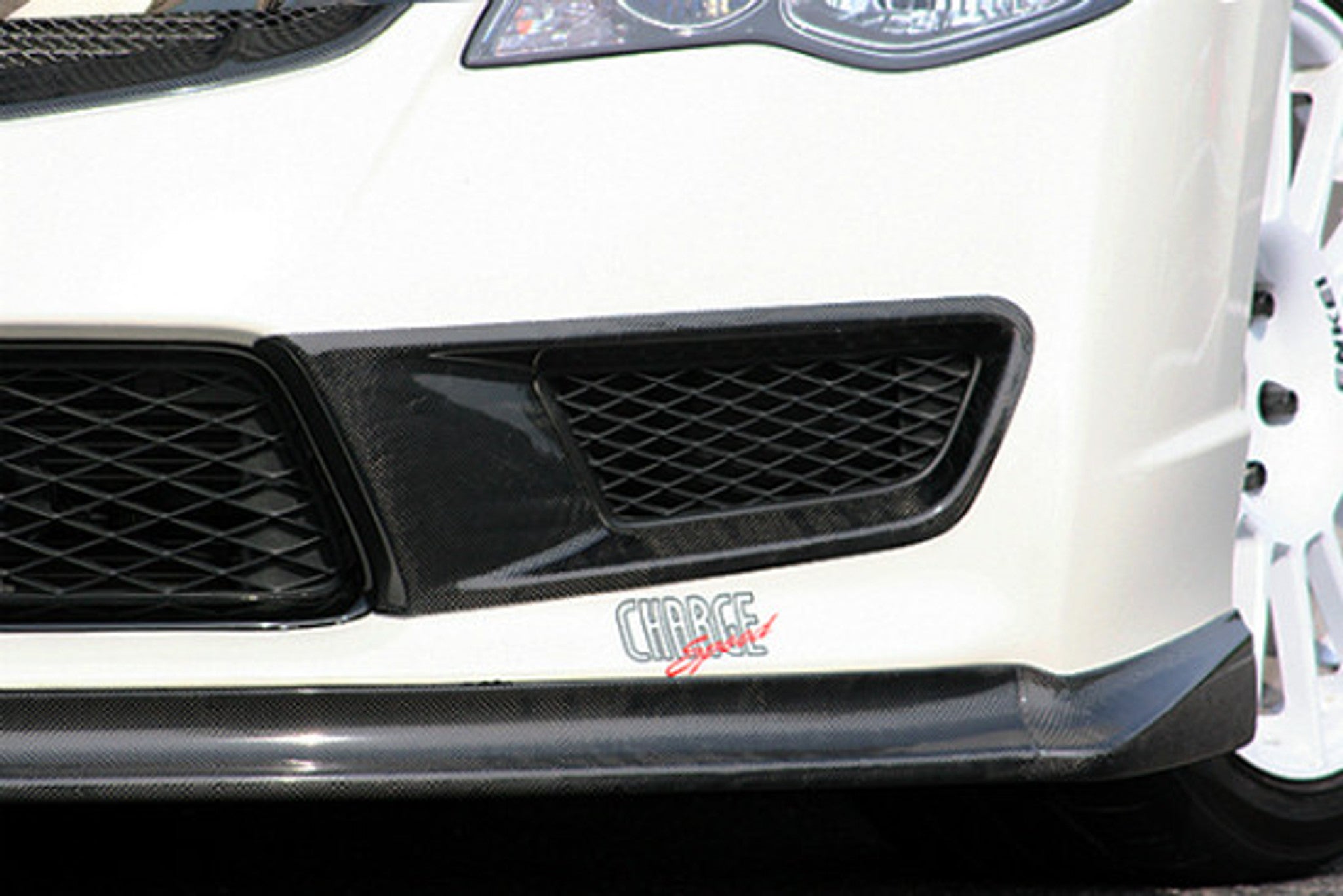 Charge Speed 2006-2010 Honda Civic FD2 Sedan JDM Front End/ 2006-2010 Acura CSX Front Bumper Carbon Side Duct Cowl