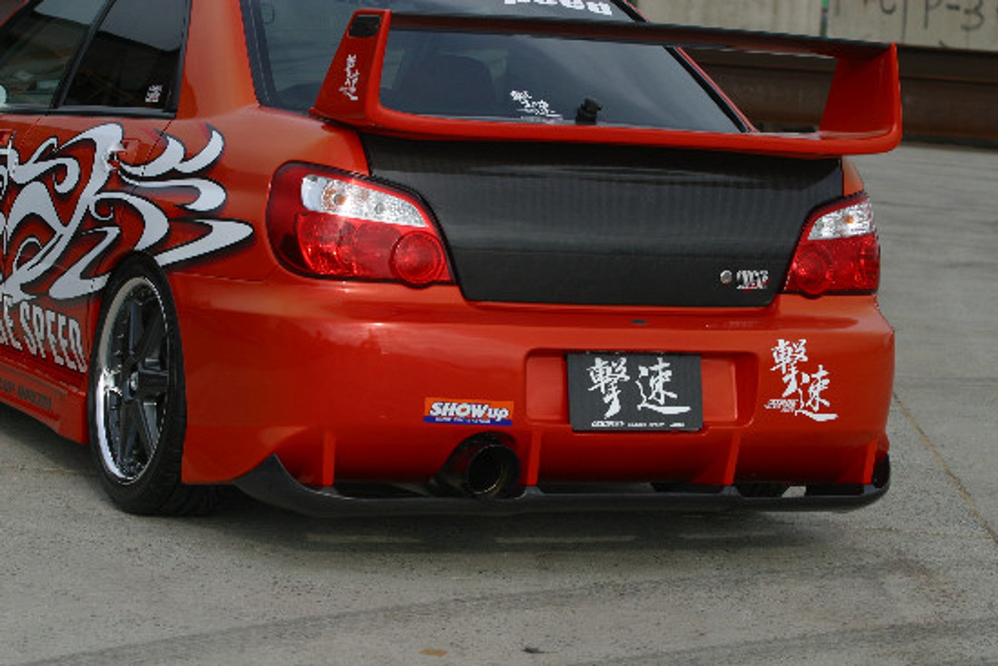 Charge Speed 2004 Subaru Impreza GD-B/ F 4Dr. Peanut & New Eye Type-2 Rear Bumper With Carbon Diffuser