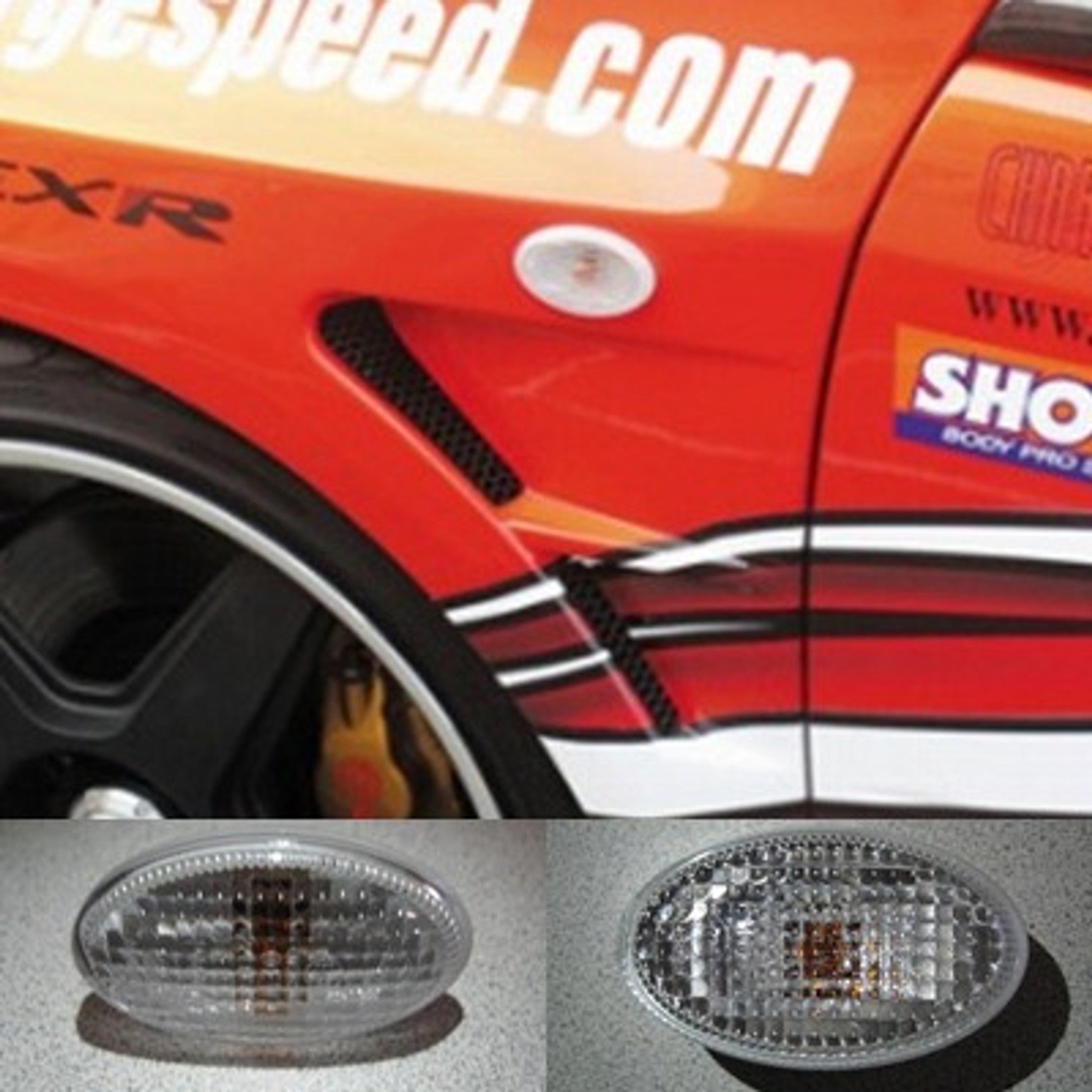Charge Speed 2002-2007 Subaru WRX JDM Clear Side Markers Lights