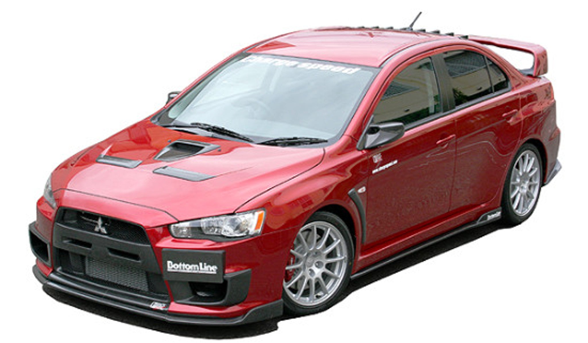 Charge Speed 2008-2010 Mitsubishi Lancer Evo X Bottom Line Type 2 Carbon Full Lip Kit