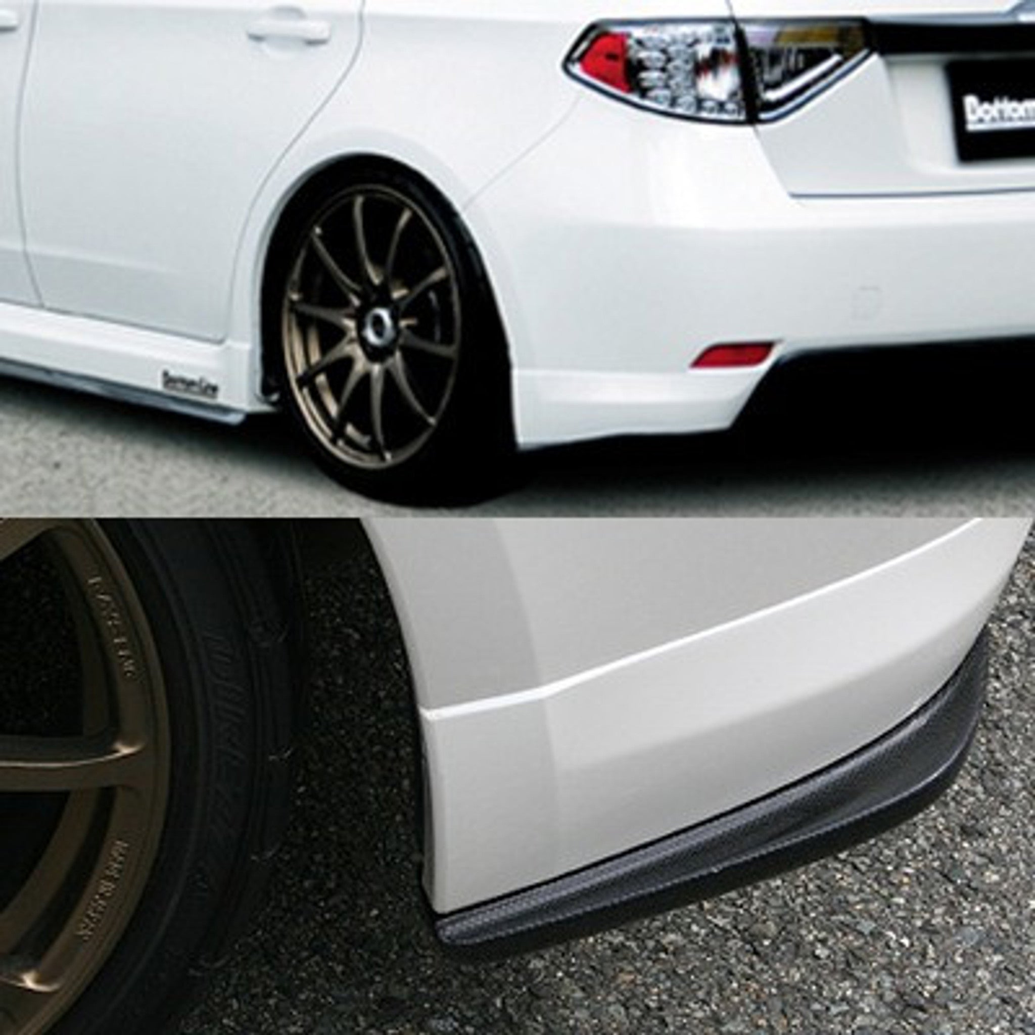 Charge Speed 2008-2011 Subaru Impreza GH Non-STi 5Doors Hatchback Bottom Line Rear Caps Carbon