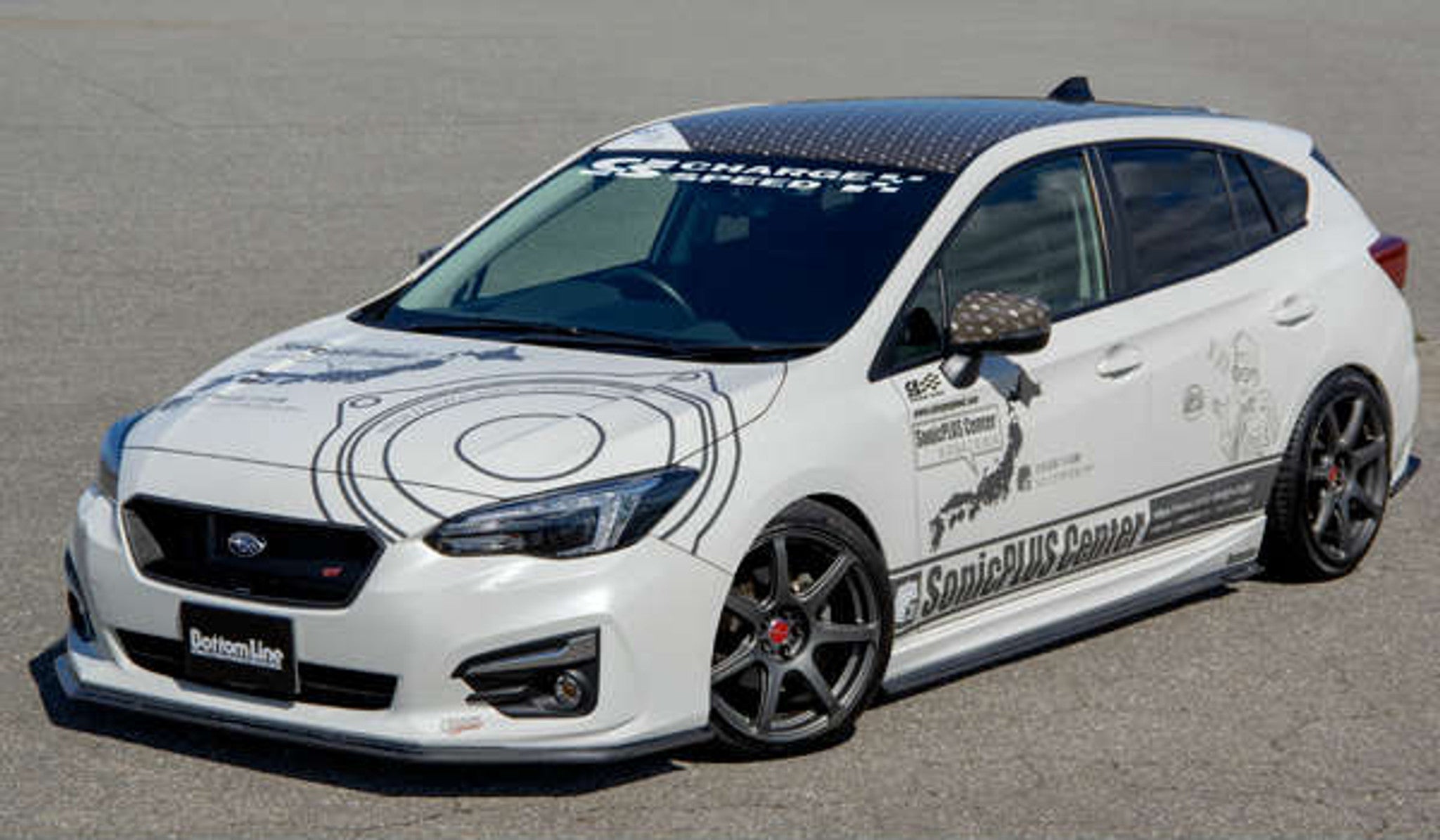 Charge Speed 2016-2020 Subaru Impreza Sport GT NON-STI 5 Doors Carbon Bottom Line Complete Kit With Use OEM Side Skirts