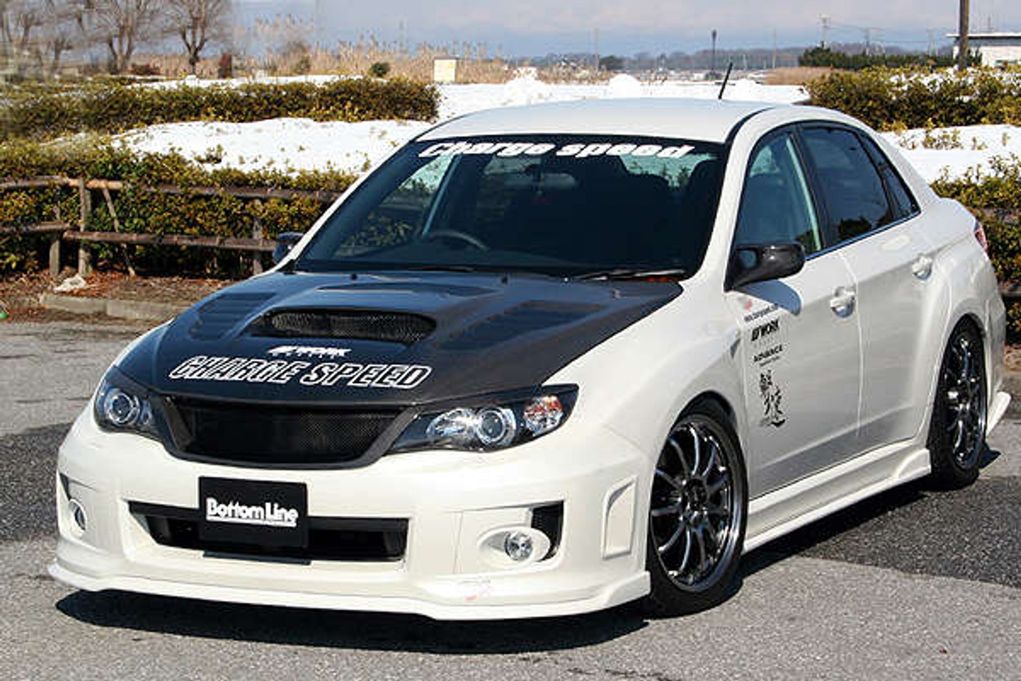 Charge Speed 2011-2014 Subaru WRX STi & Non-STi 4 Doors Sedan GV-B BottomLine Type 2 FRP Full Lip Kit for STi