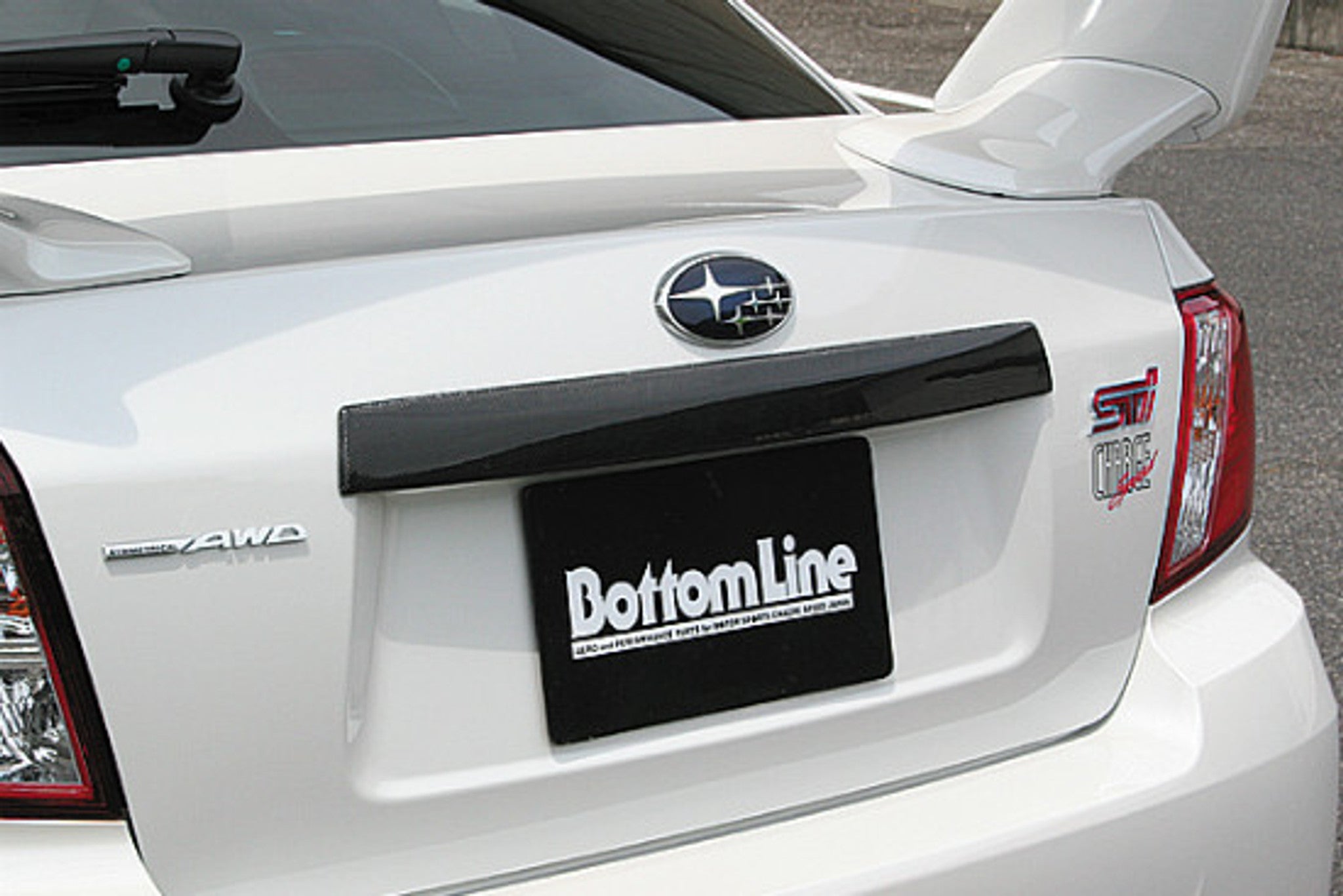 Charge Speed 2011-2014 Subaru All Models Impreza/ WRX/ STi & Non-STi Sedan GV-B Sedan Carbon Rear Finisher For OEM Trunk