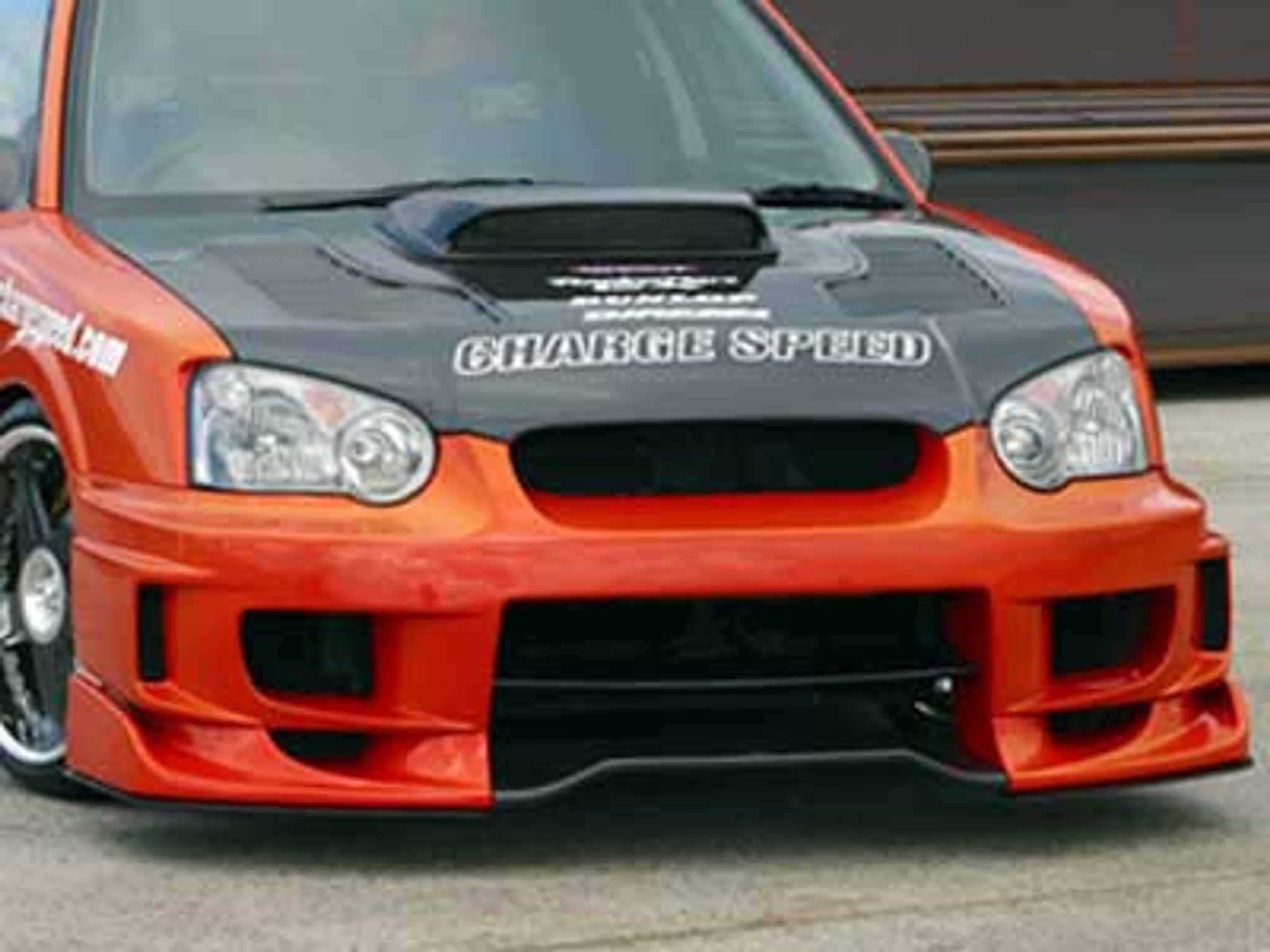 Charge Speed 2004-2005 Subaru Impreza GD-B Peanut Eye Type-2 Front Bumper With 3-D Carbon Center