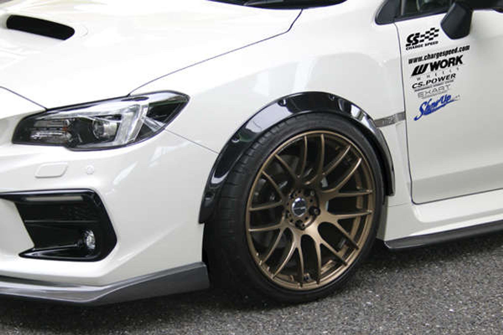 Charge Speed 2015-2021 Subaru WRX/ STi VA S4 Sedan "Normal Body" 50mm Each Side FRP Bubble Over Fender Set
