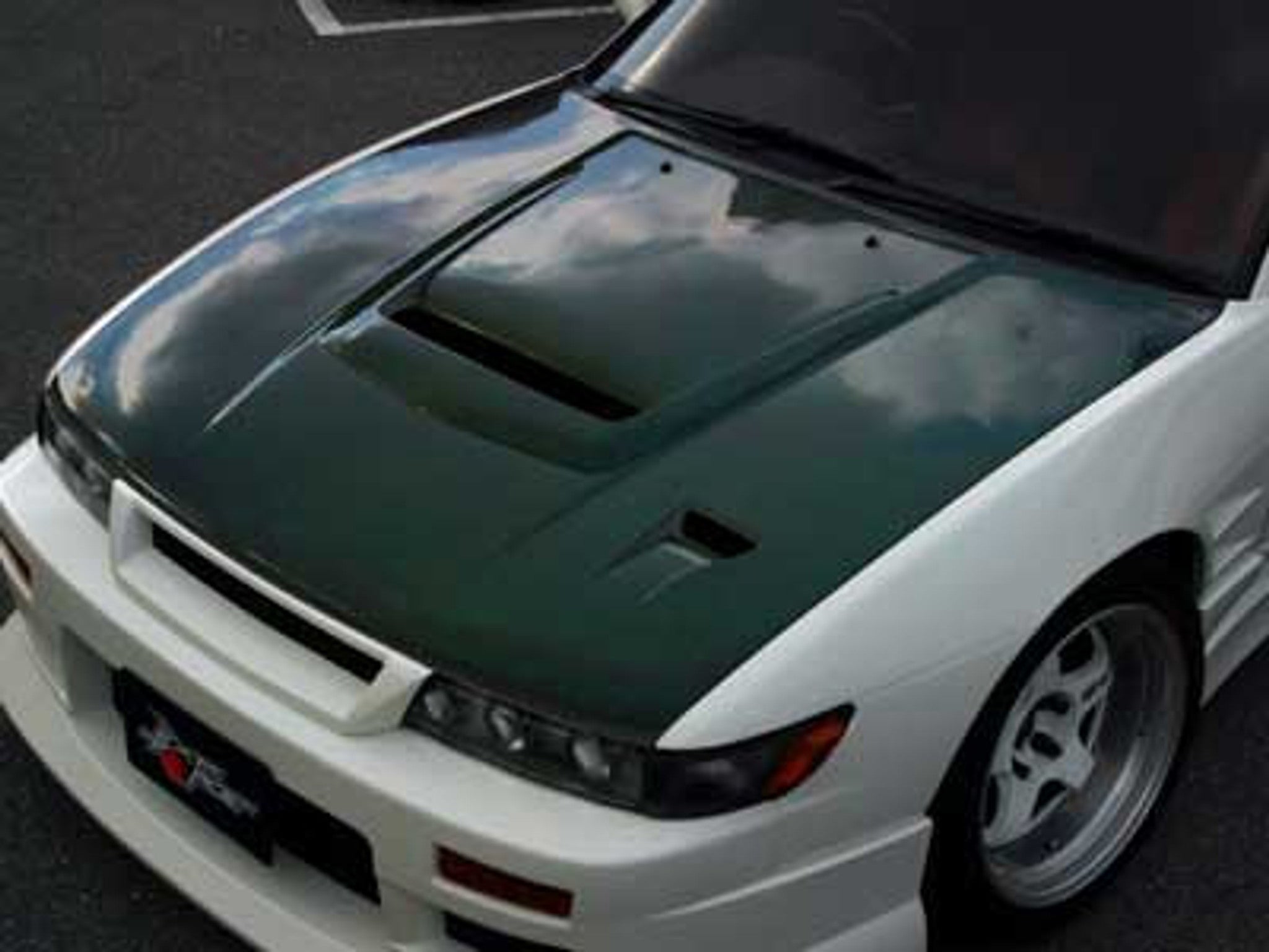 Charge Speed 1989-1994 Nissan 240SX Silvia JDM Vented Hood Carbon