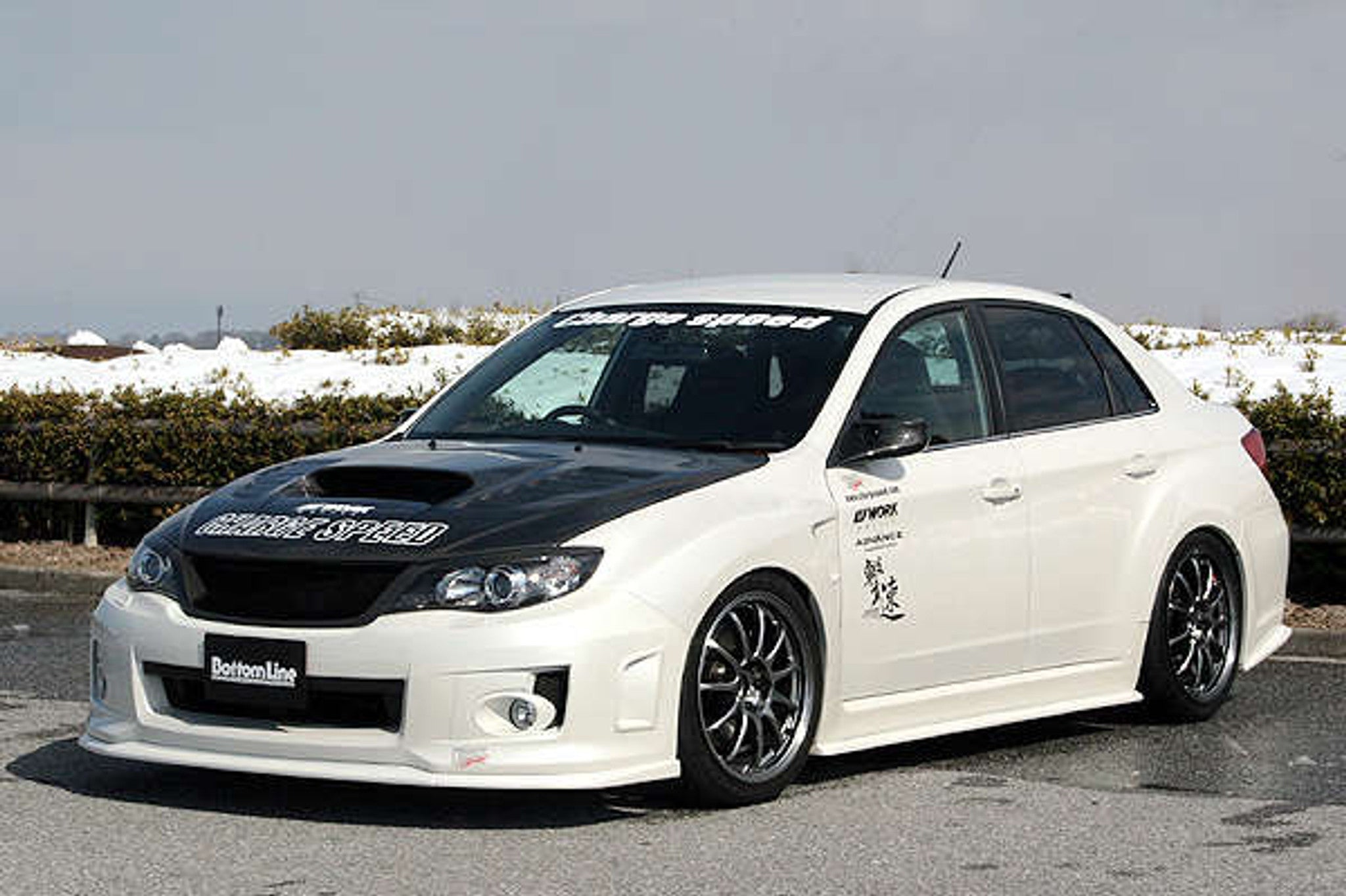 Charge Speed 2011-2014 Subaru WRX STi & Non-STi 4 Doors Sedan GV-B BottomLine Type 1 FRP Full Lip Kit for STi