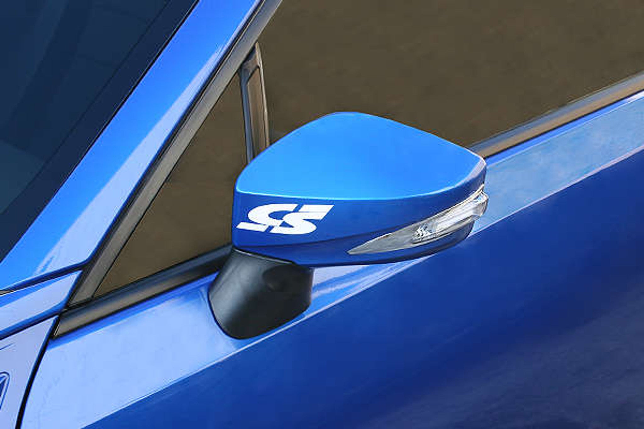 Charge Speed 2013-2020 Subaru BR-Z Door Mirror Frame With LED & DRL - WR Blue Pearl -Dedicated BR-Z Color