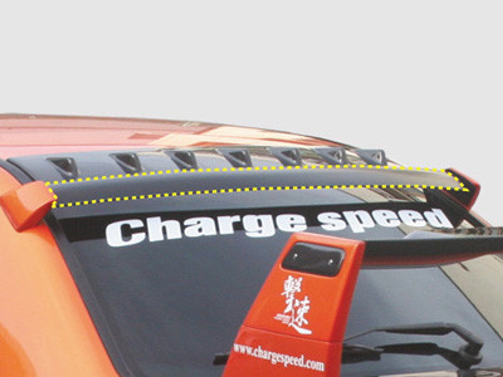 Charge Speed 2002-2007 Subaru WRX OEM Style Carbon Roof Vane Wing