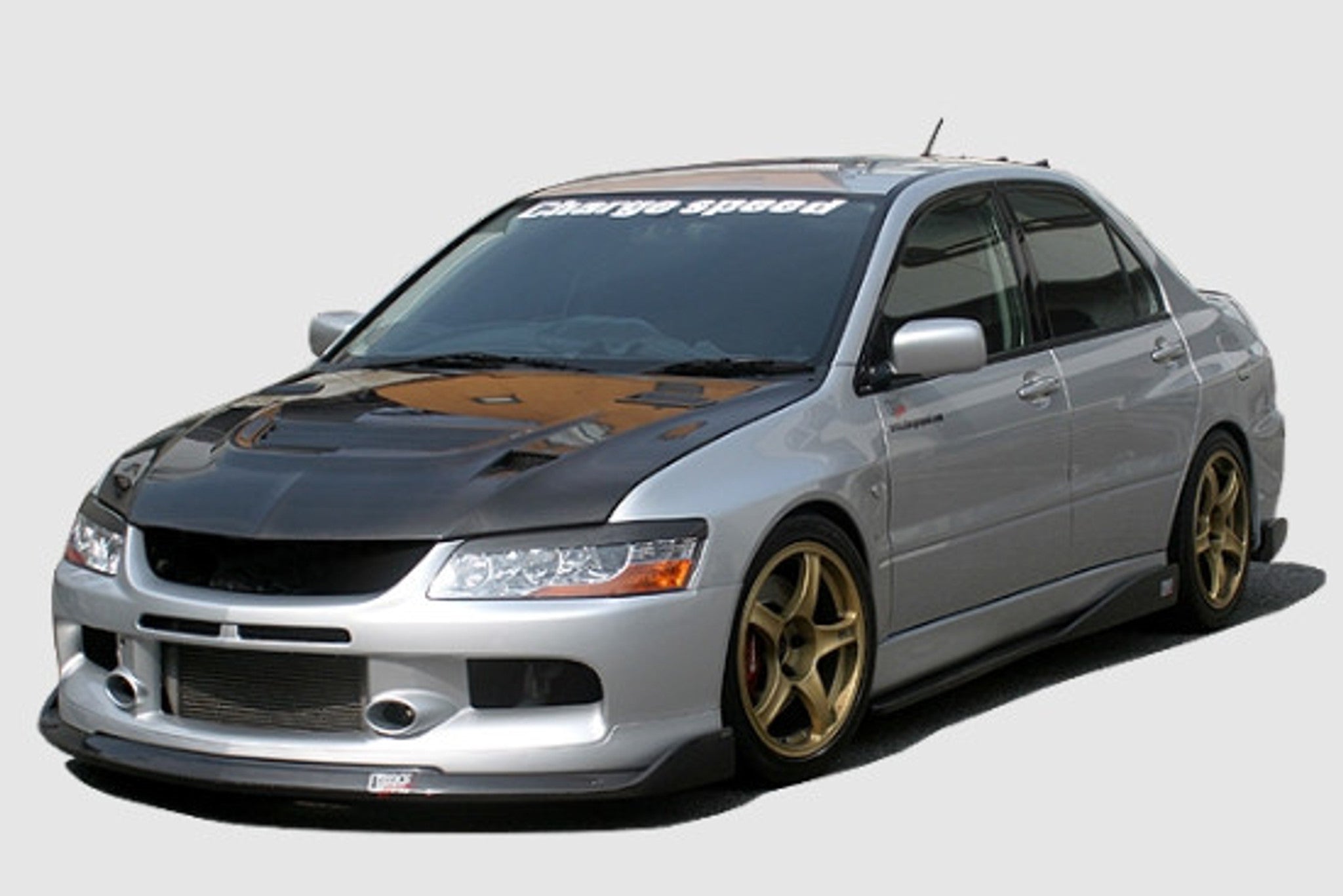 Charge Speed 2006-2007 Mitsubishi Lancer Evo IX Sedan Bottom Line FRP Full Lip Kit