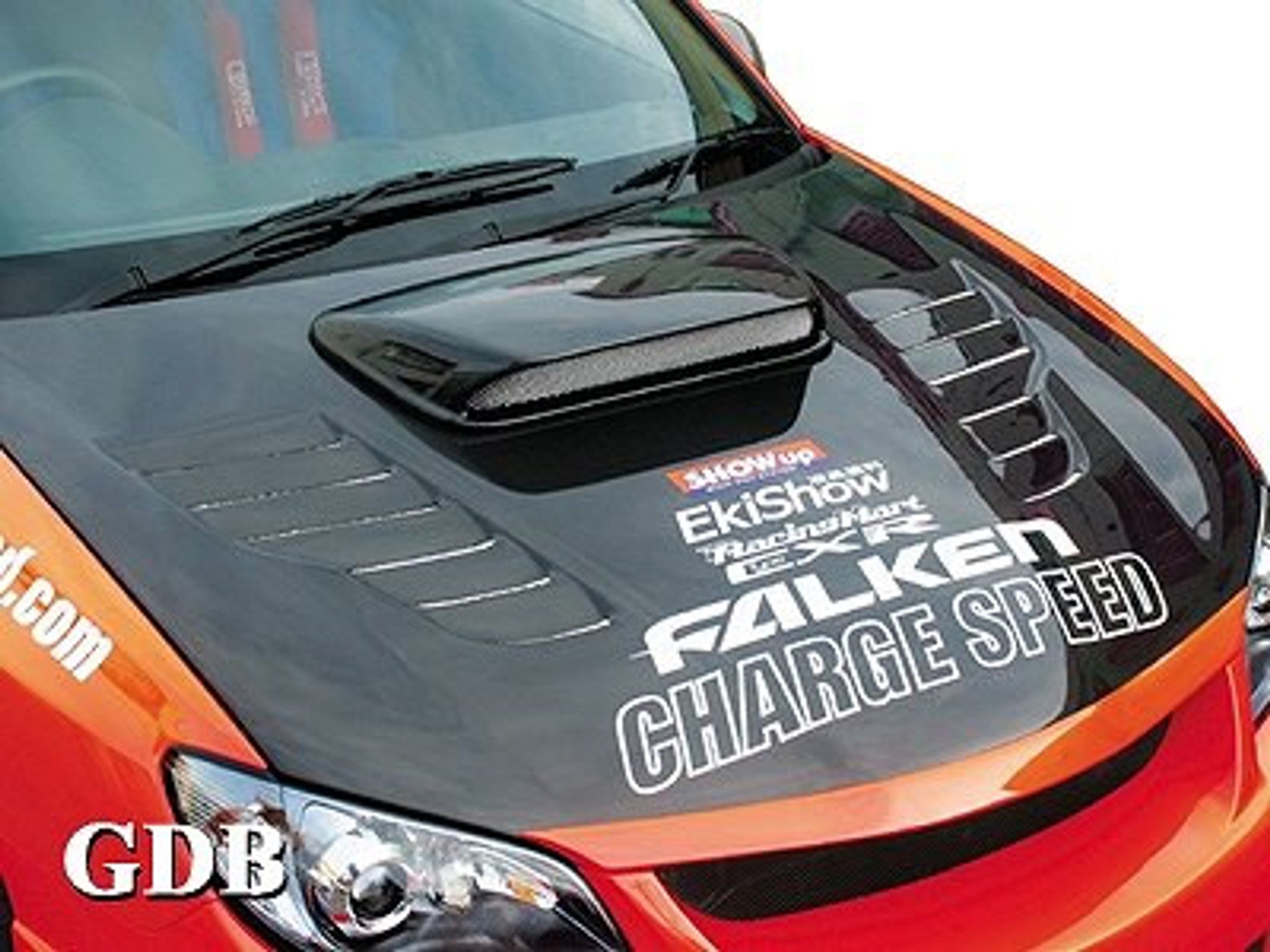 Charge Speed 2006-2007 Subaru Impreza WRX GD-F HawkEye Vented Carbon Hood