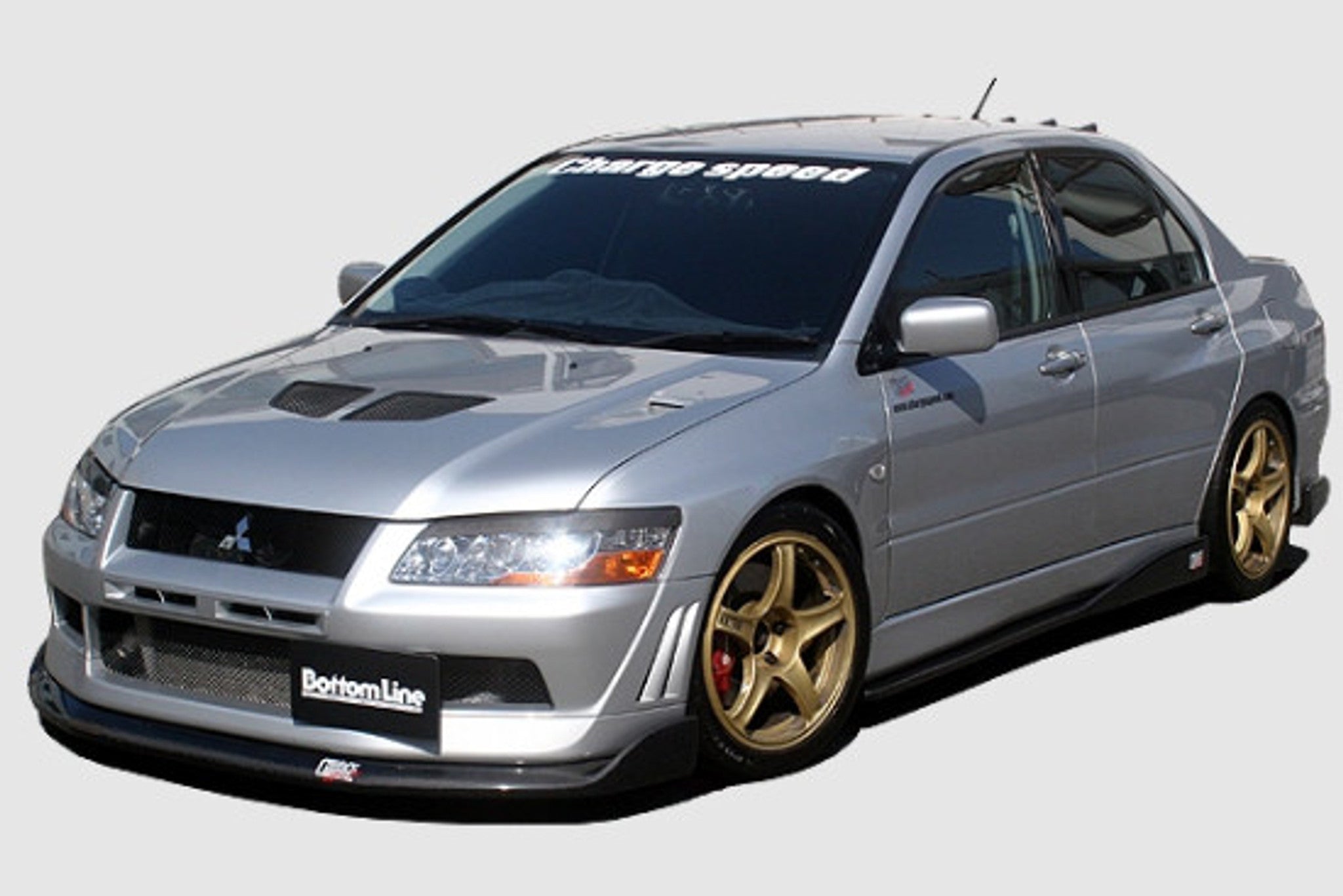 Charge Speed 2002 Mitsubishi Lancer Evo VII Bottom Line Carbon Full Lip Kit