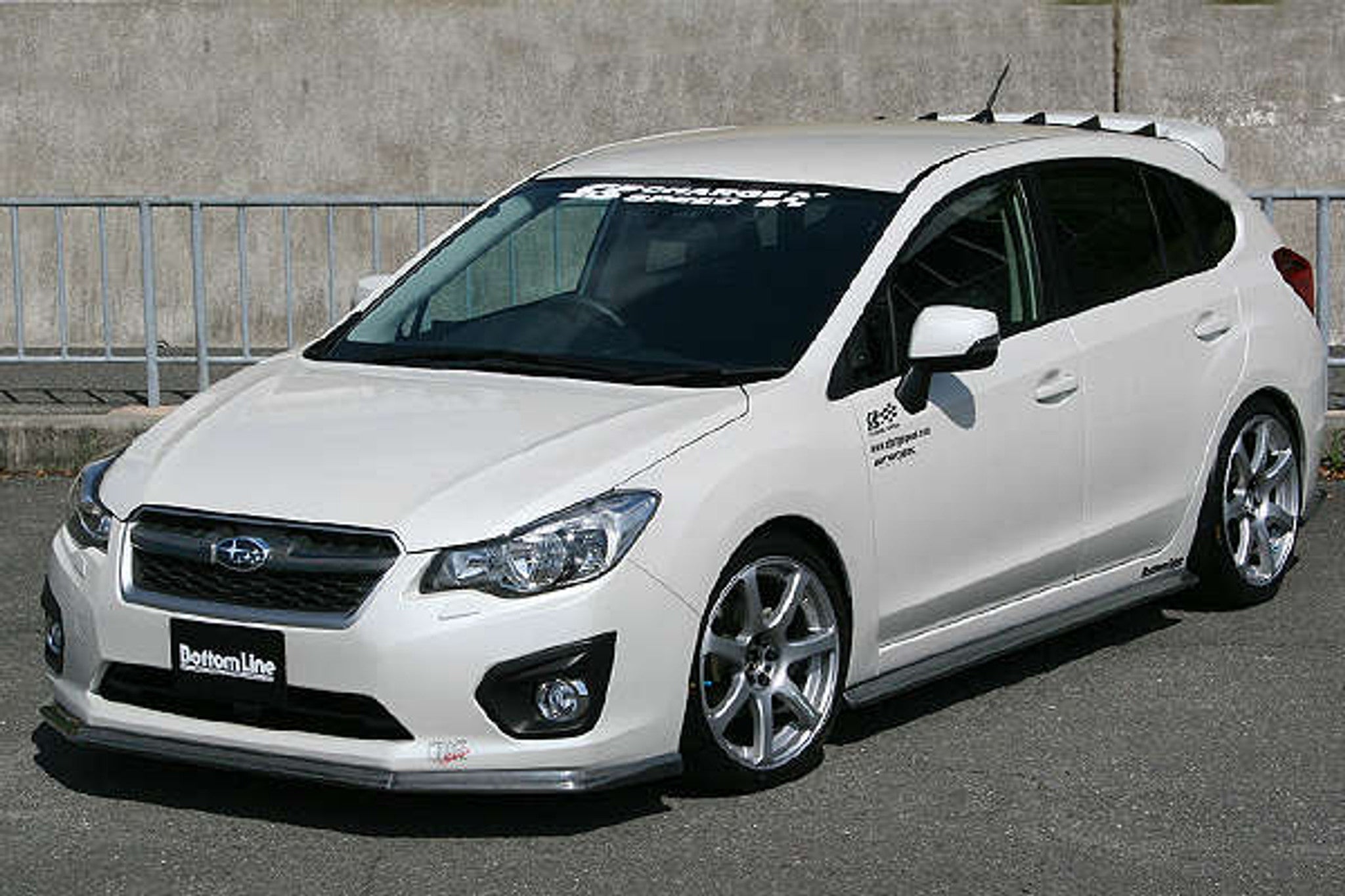 Charge Speed 2012-2015 Subaru Impreza GP 5Dr Hatchback Bottom Line Carbon Full Lip Kit - To be use for Vehicle with NO OEM Side Skirts Model