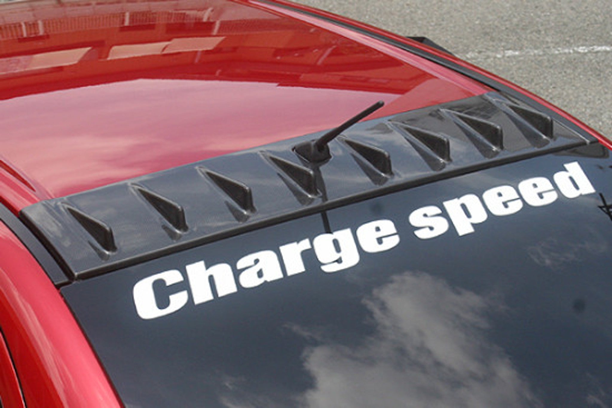 Charge Speed 2008-2017 Mitsubishi Lancer Evo X/ Lancer EX Roof Fin With Antenna Hole Carbon