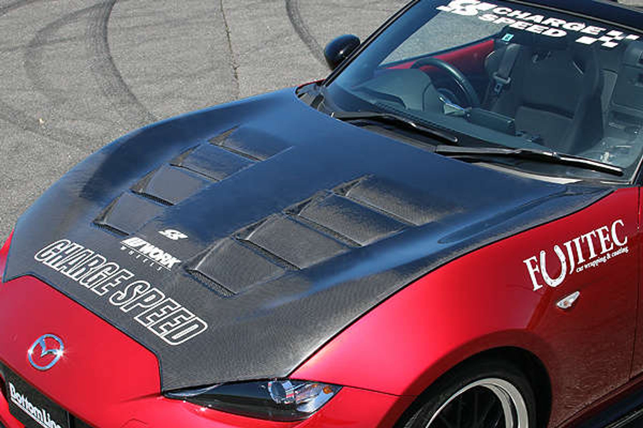 Charge Speed 2016-2023 Mazda Miata MX5 ND Carbon Vented Hood