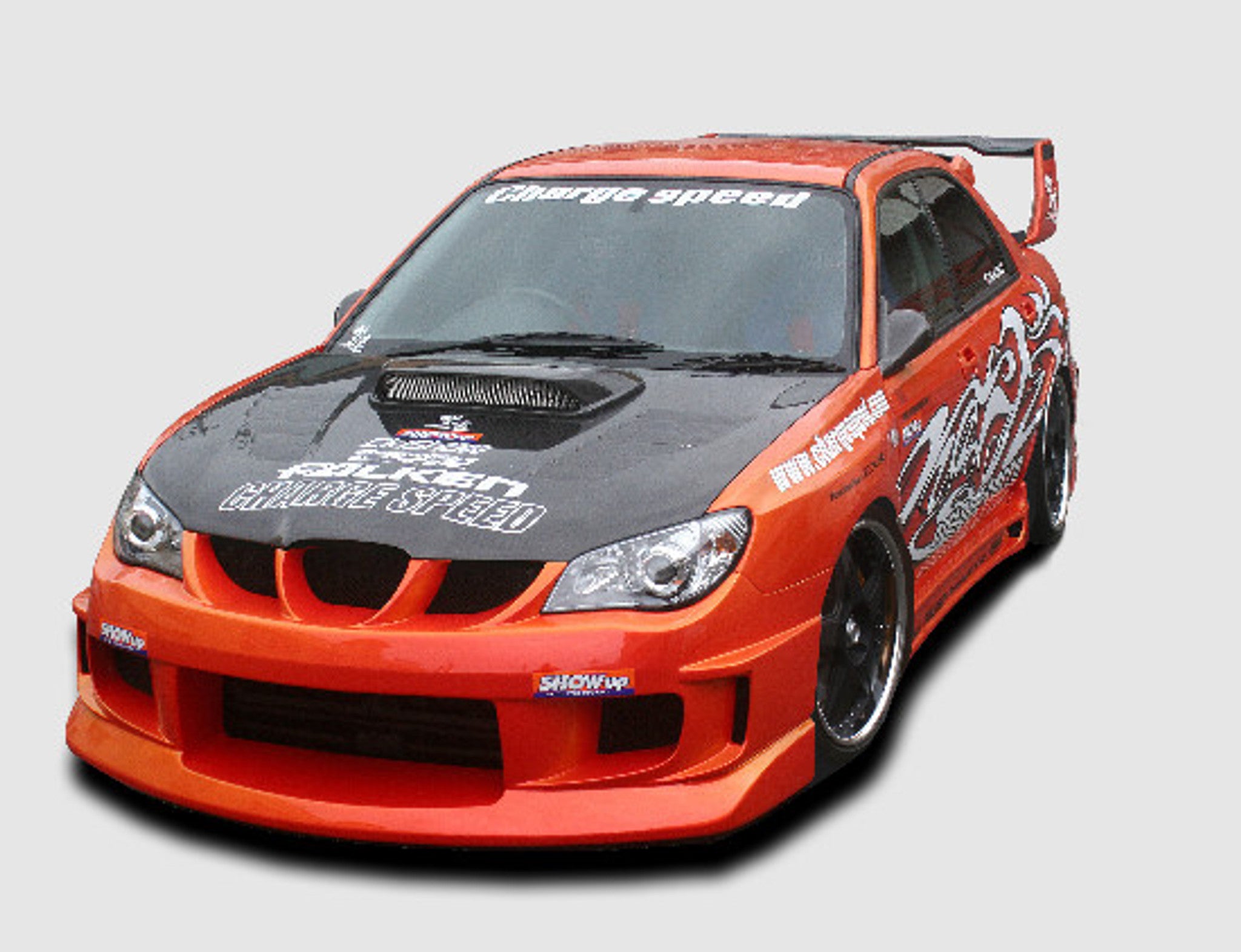 Charge Speed 2006-2007 Subaru Impreza GD-F HawkEye Type-1A Full Bumper Kit With Type-2 Side Skirts