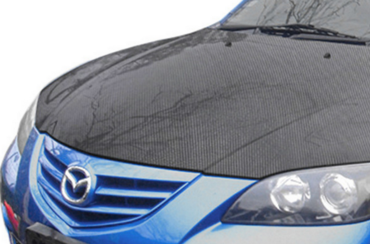 AC745HC - Advan OEM Design 2003-2008 Mazda 3 4Dr Carbon Fiber Hood