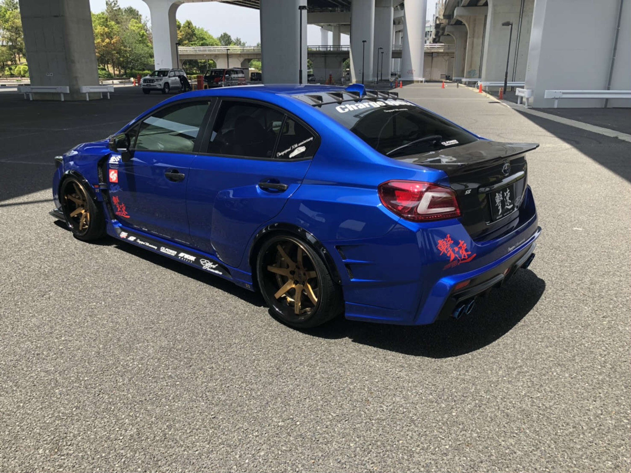 Charge Speed 2015-2021 Subaru WRX/ STi  VA S4 Carbon Complete Bubble Over Front & Rear Fenders Set for Charge Speed "Wide Body"