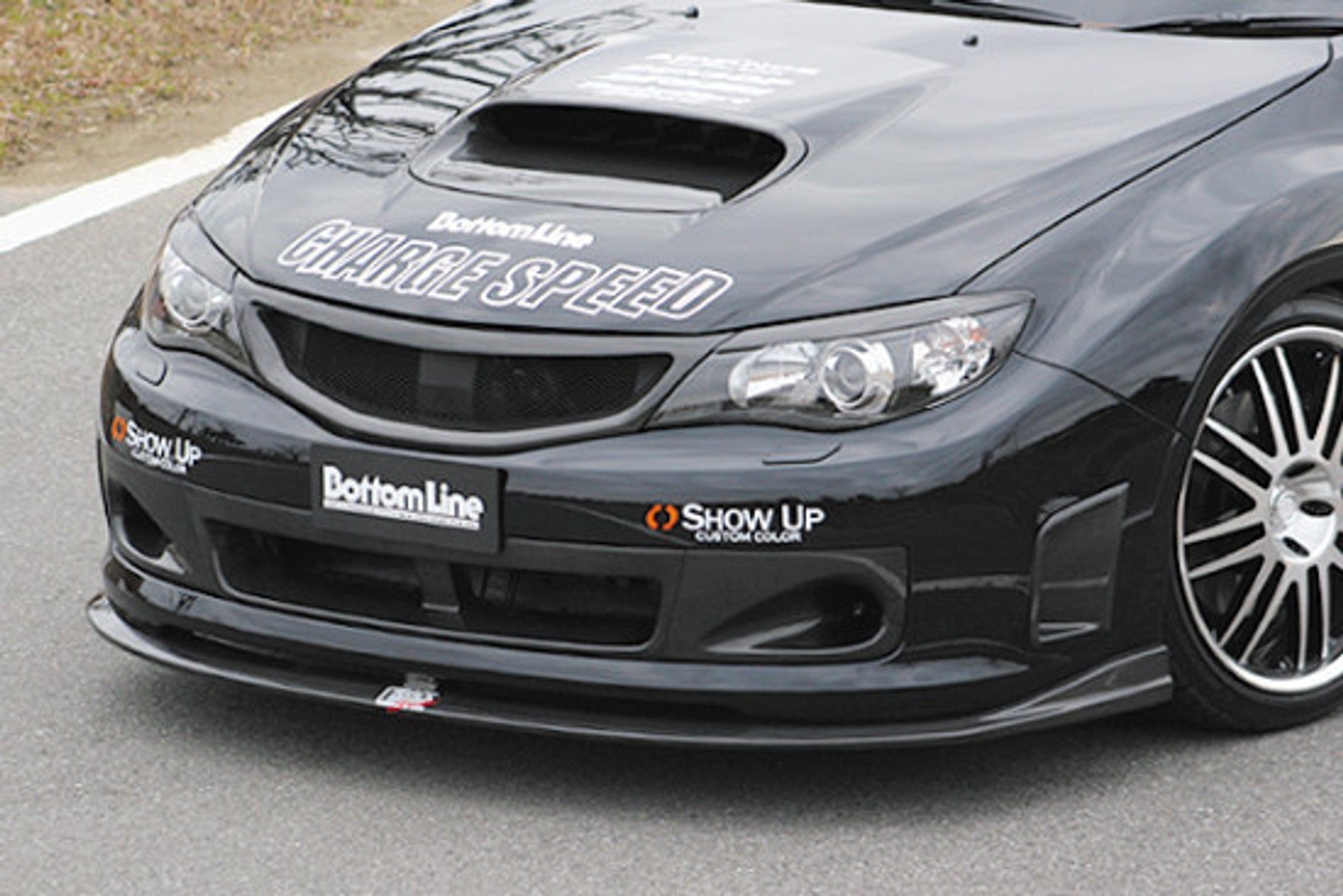 Charge Speed 2008-2010 Subaru WRX STi GR-B Hatchback BottomLine Type 1 FRP Front Lip for STi