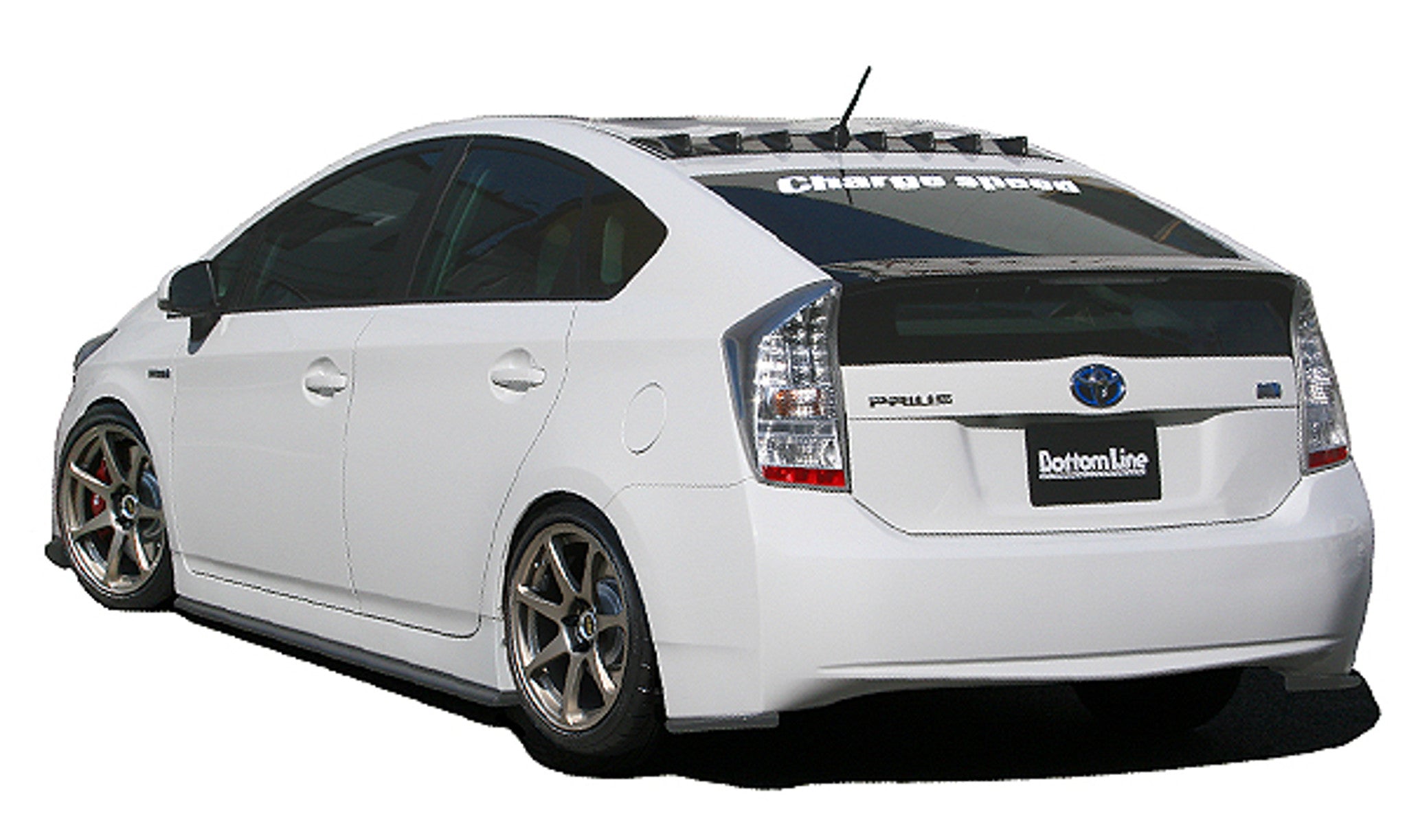 Charge Speed 2010-2015 Toyota Prius XW30 Bottom Line Rear Caps Carbon