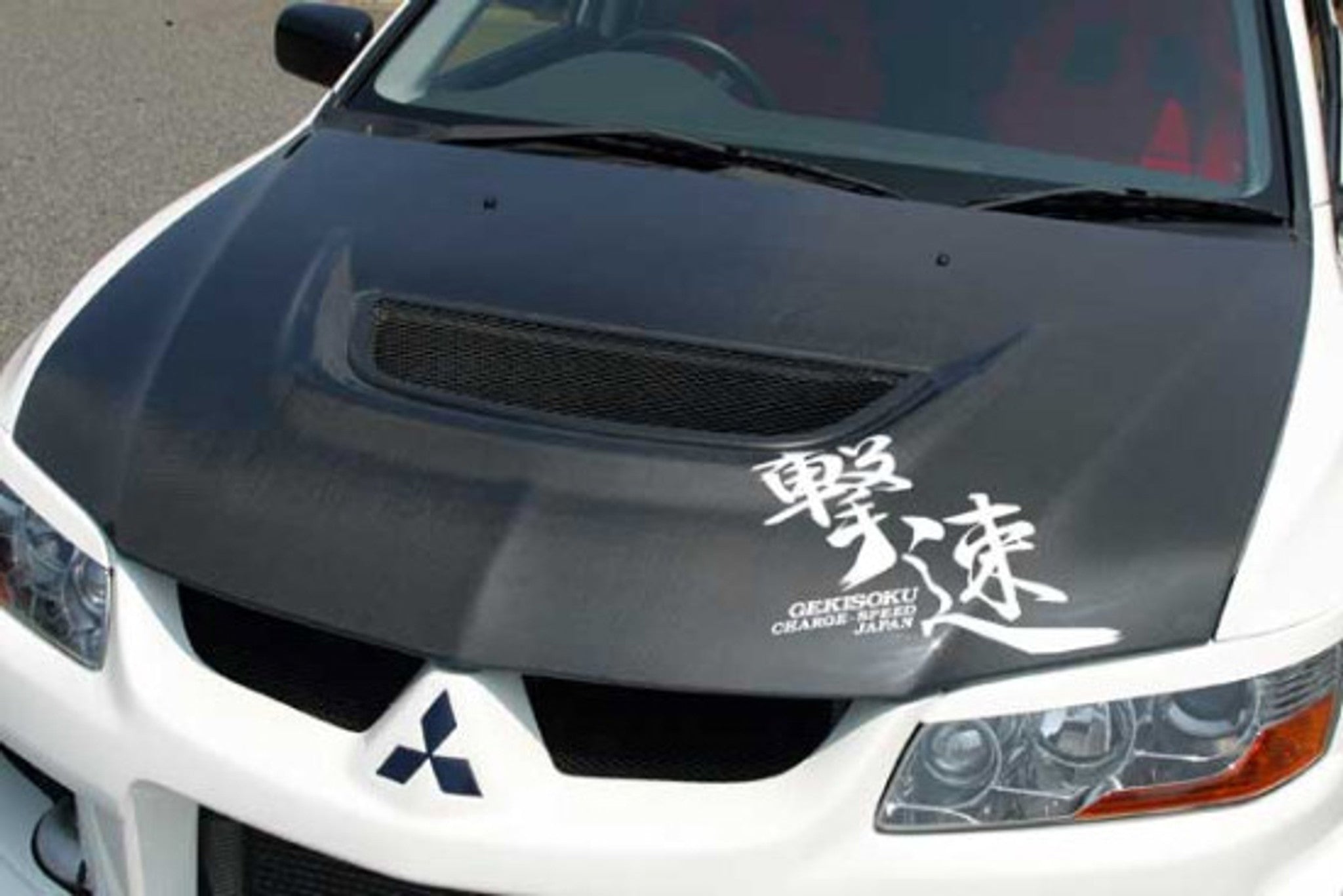 Charge Speed 2002-2007 Mitsubishi Lancer EVO VII, VIII & IX OEM Lightweight FRP Hood