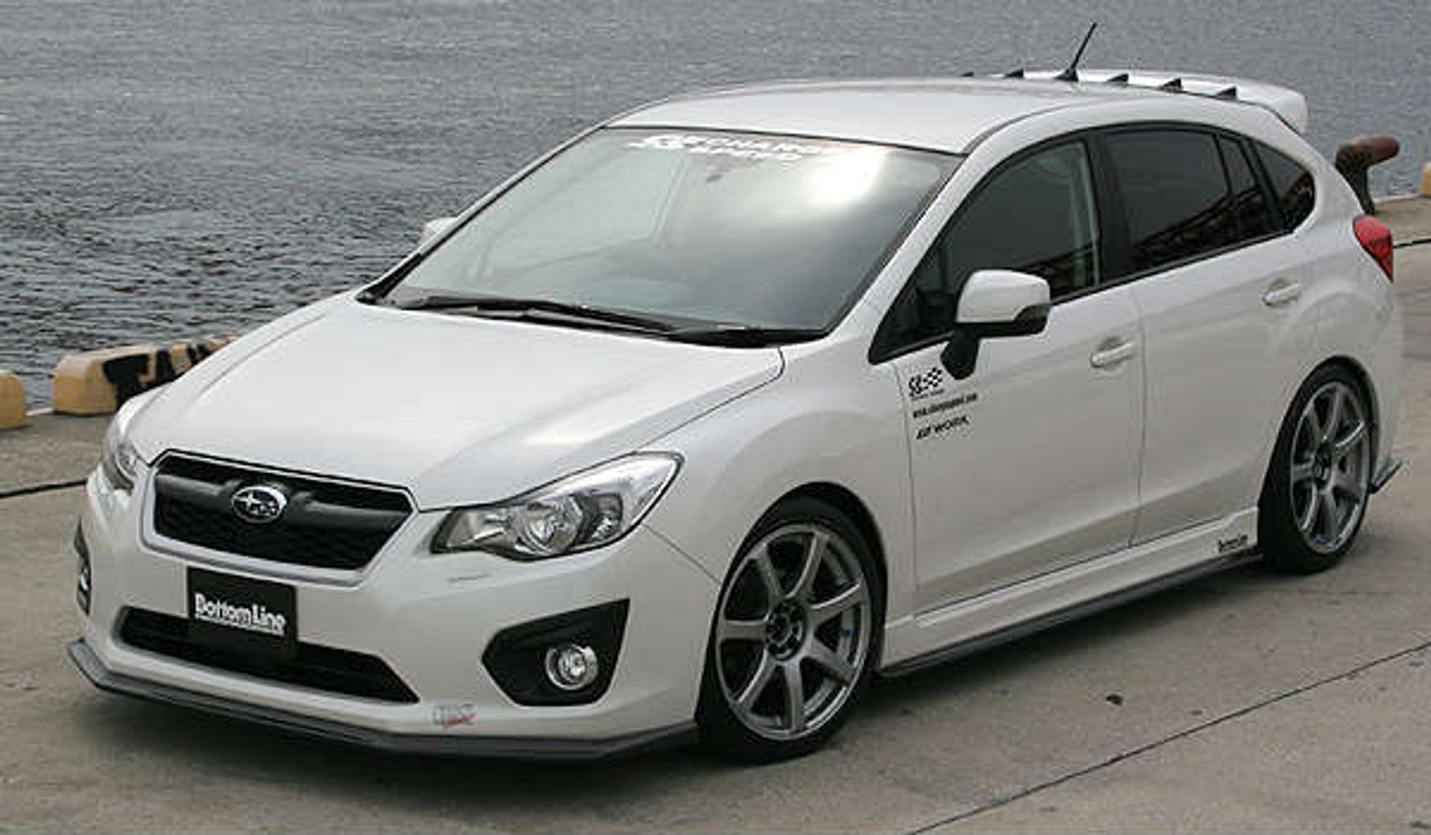 Charge Speed 2012-2015 Subaru Impreza GP 5Dr Hatchback Bottom Line Carbon Full Lip Kit - To be use for Vehicle with OEM Side Skirts Model